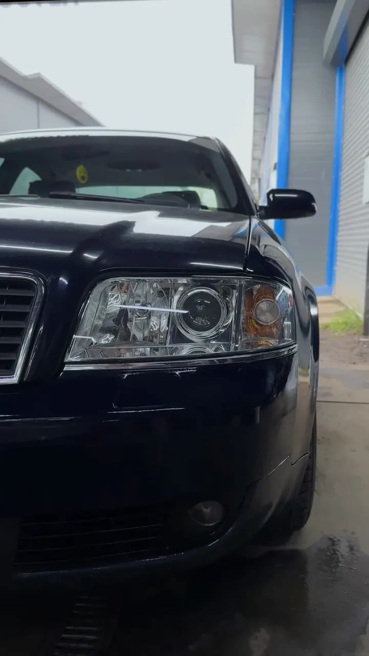 Audi A6 C5: отполировали и оклеили фары плёнкой