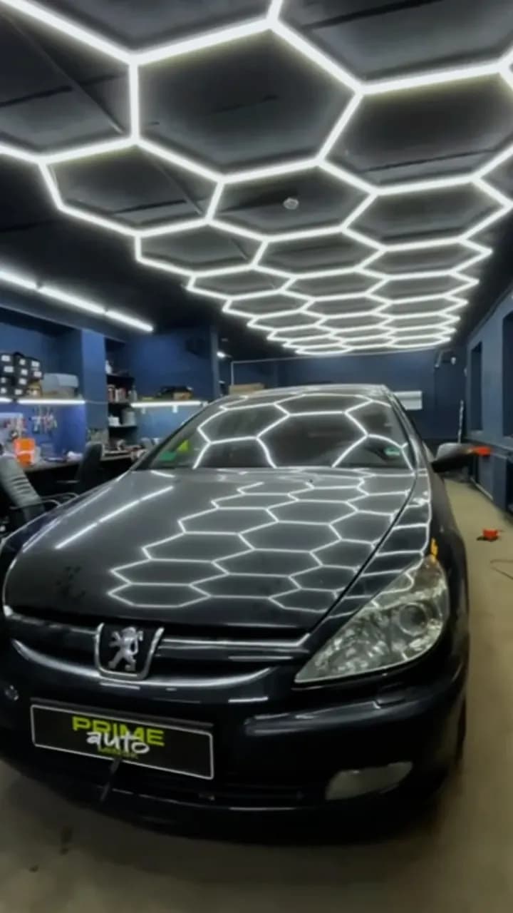 Peugeot 607: установили bi-led модули, отполировали и оклеили фары плёнкой