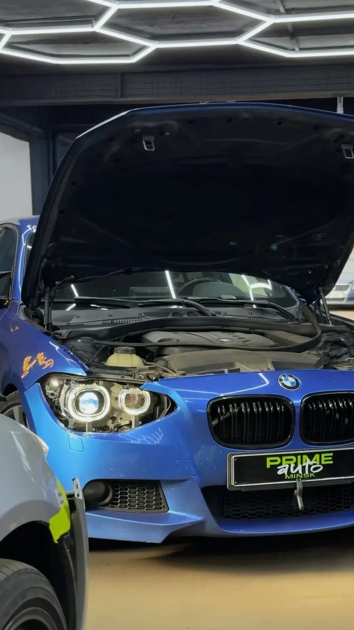 BMW F20: установили bi-led модули, отполировали фары