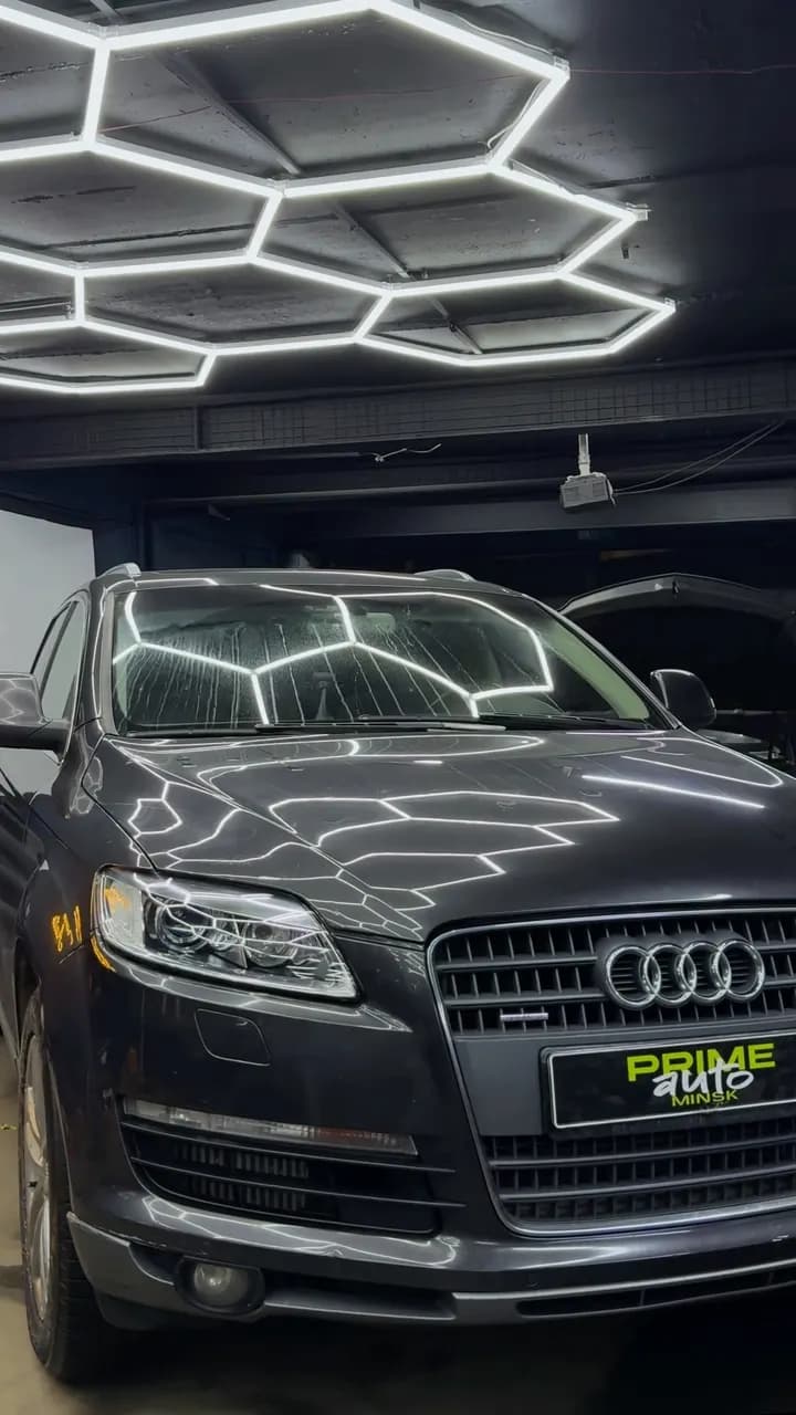 Audi Q7: установили bi-led модули, поставили новые стёкла