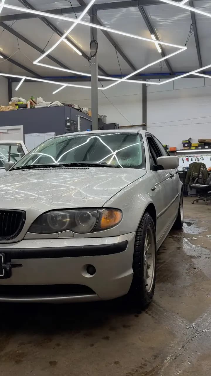 BMW E46: установили bi-led модули вместо штатного света