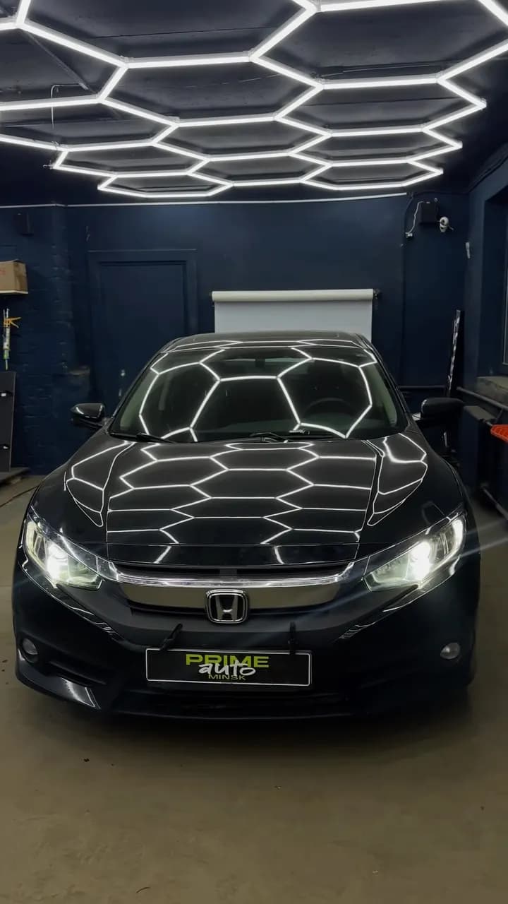 Honda Civic: установили bi-led модули