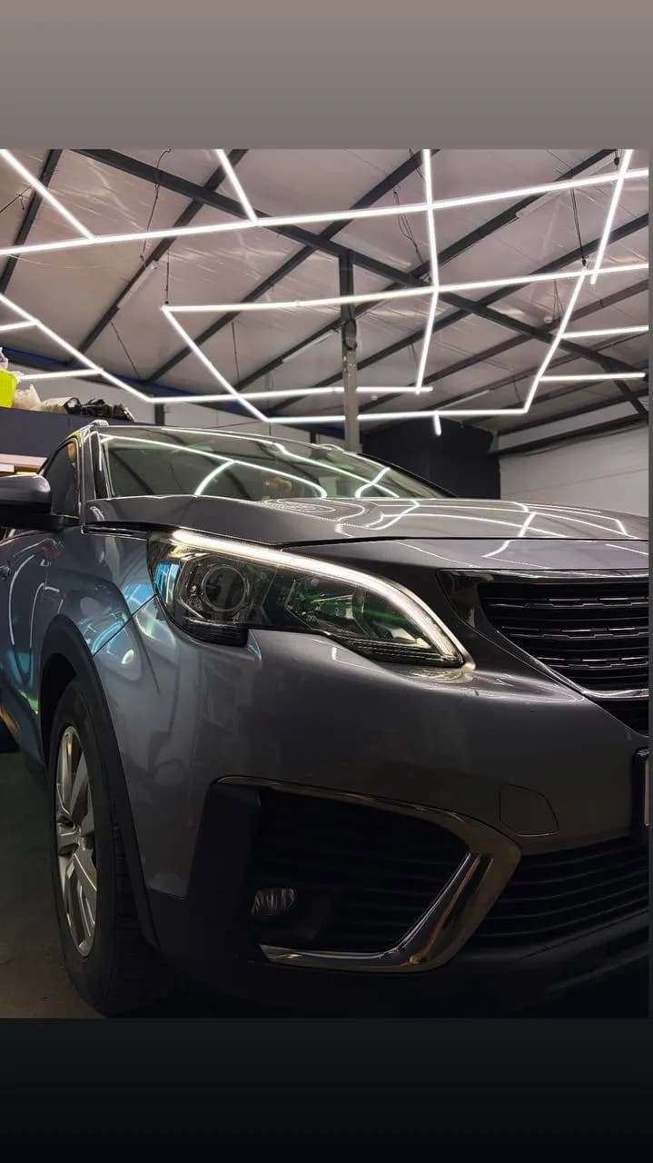 Peugeot 5008: установили bi-led модули, отполировали и оклеили фары защитной плёнкой