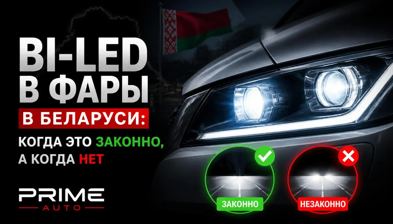 Bi-Led в фары в Беларуси: когда это законно, а когда нет