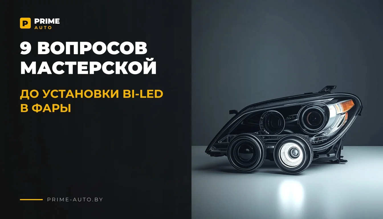 9 вопросов мастерской до установки Bi-Led в фары