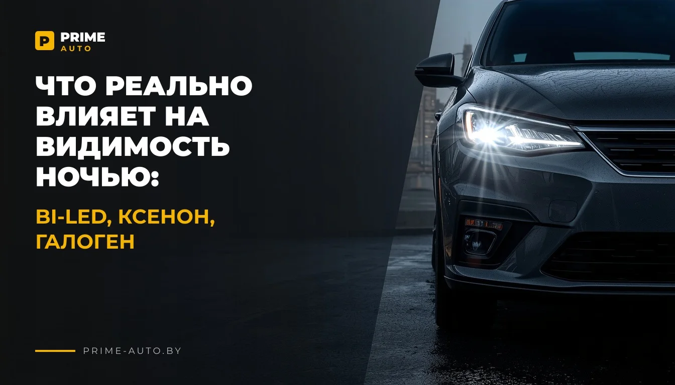 Что реально влияет на видимость ночью: Bi-Led, ксенон, галоген